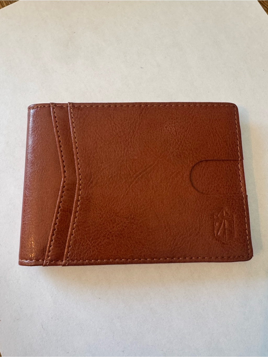 Zitahli Vega Rfid Blocking Leather Money Clip Wallet Slim Bifold Brown Id Window